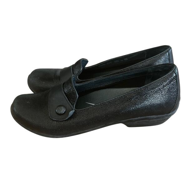 Dansko Olena Women’s Slip-On Loafers Black Blue Leather EU 41 US 10.5-11 - Picture 4 of 5